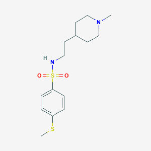 molecular formula C15H24N2O2S2 B5416139 N-[2-(1-methyl-4-piperidinyl)ethyl]-4-(methylthio)benzenesulfonamide 