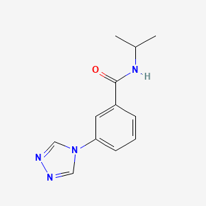 molecular formula C12H14N4O B5416211 N-propan-2-yl-3-(1,2,4-triazol-4-yl)benzamide 