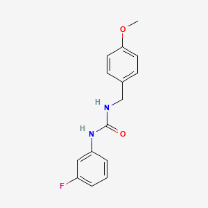 molecular formula C15H15FN2O2 B5416305 N-(3-fluorophenyl)-N'-(4-methoxybenzyl)urea 