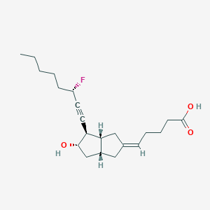 (5Z)-5-[(3aR,4R,5S,6aR)-4-[(3S)-3-fluorooct-1-ynyl]-5-hydroxy-3,3a,4,5,6,6a-hexahydro-1H-pentalen-2-ylidene]pentanoic acid