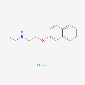 molecular formula C14H18ClNO B5416751 N-ethyl-2-naphthalen-2-yloxyethanamine;hydrochloride 