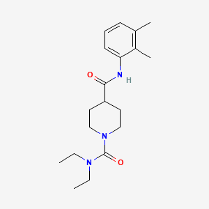 molecular formula C19H29N3O2 B5416932 N~4~-(2,3-dimethylphenyl)-N~1~,N~1~-diethylpiperidine-1,4-dicarboxamide 