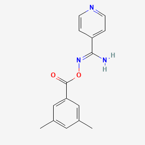 molecular formula C15H15N3O2 B5417151 N'-[(3,5-dimethylbenzoyl)oxy]-4-pyridinecarboximidamide 