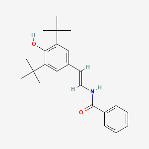 molecular formula C23H29NO2 B5417421 N-[(E)-2-(3,5-ditert-butyl-4-hydroxyphenyl)ethenyl]benzamide 