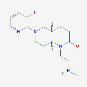 molecular formula C16H23FN4O B5417609 rel-(4aS,8aR)-6-(3-fluoro-2-pyridinyl)-1-[2-(methylamino)ethyl]octahydro-1,6-naphthyridin-2(1H)-one dihydrochloride 