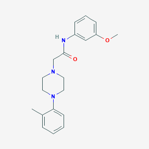 molecular formula C20H25N3O2 B5417787 N-(3-methoxyphenyl)-2-[4-(2-methylphenyl)piperazin-1-yl]acetamide 
