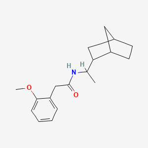 molecular formula C18H25NO2 B5417963 N-(1-bicyclo[2.2.1]hept-2-ylethyl)-2-(2-methoxyphenyl)acetamide 