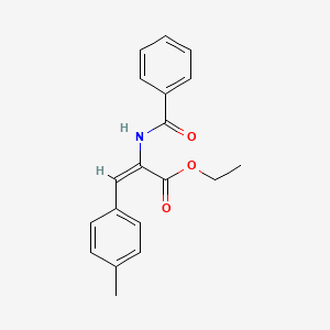 molecular formula C19H19NO3 B5418019 ethyl 2-(benzoylamino)-3-(4-methylphenyl)acrylate 