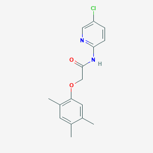 molecular formula C16H17ClN2O2 B5418262 N-(5-chloropyridin-2-yl)-2-(2,4,5-trimethylphenoxy)acetamide 