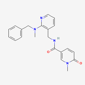 molecular formula C21H22N4O2 B5418326 N-({2-[benzyl(methyl)amino]pyridin-3-yl}methyl)-1-methyl-6-oxo-1,6-dihydropyridine-3-carboxamide 