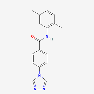 molecular formula C17H16N4O B5418463 N-(2,5-dimethylphenyl)-4-(4H-1,2,4-triazol-4-yl)benzamide 