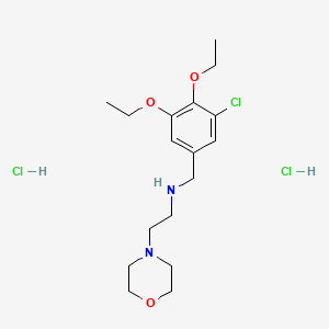 molecular formula C17H29Cl3N2O3 B5418843 N-[(3-chloro-4,5-diethoxyphenyl)methyl]-2-morpholin-4-ylethanamine;dihydrochloride 