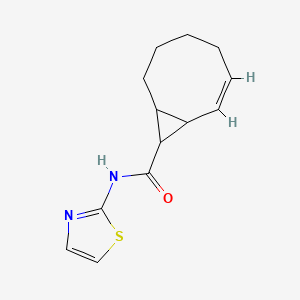 molecular formula C13H16N2OS B5418923 N-1,3-thiazol-2-ylbicyclo[6.1.0]non-2-ene-9-carboxamide 