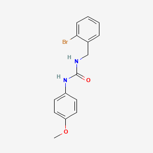 molecular formula C15H15BrN2O2 B5418936 N-(2-bromobenzyl)-N'-(4-methoxyphenyl)urea 