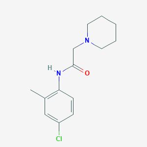 molecular formula C14H19ClN2O B5418981 N-(4-chloro-2-methylphenyl)-2-(1-piperidinyl)acetamide 
