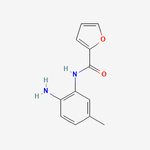molecular formula C12H12N2O2 B5419049 N-(2-amino-5-methylphenyl)furan-2-carboxamide 