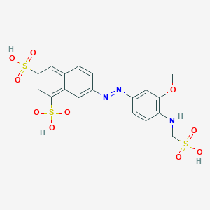 7-[[3-Methoxy-4-(sulfomethylamino)phenyl]diazenyl]naphthalene-1,3-disulfonic acid
