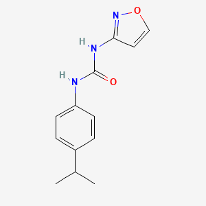 molecular formula C13H15N3O2 B5419169 N-(4-ISOPROPYLPHENYL)-N'-(3-ISOXAZOLYL)UREA 