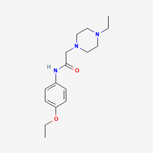 molecular formula C16H25N3O2 B5419247 N-(4-ethoxyphenyl)-2-(4-ethylpiperazin-1-yl)acetamide 