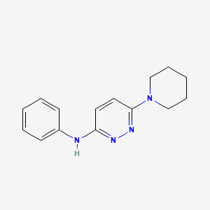 molecular formula C15H18N4 B5419352 N-phenyl-6-piperidin-1-ylpyridazin-3-amine 