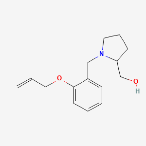 molecular formula C15H21NO2 B5419982 {1-[2-(allyloxy)benzyl]-2-pyrrolidinyl}methanol 