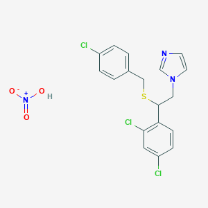 molecular formula C18H15Cl3N2S.HNO3 B000542 Sulconazole nitrate CAS No. 61318-91-0