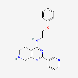 molecular formula C20H21N5O B5420064 N-(2-phenoxyethyl)-2-pyridin-3-yl-5,6,7,8-tetrahydropyrido[3,4-d]pyrimidin-4-amine 