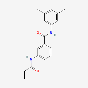 molecular formula C18H20N2O2 B5420125 N-(3,5-dimethylphenyl)-3-(propanoylamino)benzamide 