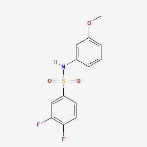 molecular formula C13H11F2NO3S B5420189 3,4-difluoro-N-(3-methoxyphenyl)benzenesulfonamide 