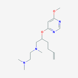 molecular formula C16H28N4O2 B5420228 N-({(2R,5S)-5-[(6-methoxypyrimidin-4-yl)methyl]tetrahydrofuran-2-yl}methyl)-N,N',N'-trimethylethane-1,2-diamine 