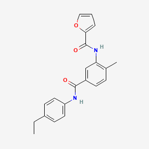 molecular formula C21H20N2O3 B5420472 N-(5-{[(4-ethylphenyl)amino]carbonyl}-2-methylphenyl)-2-furamide 