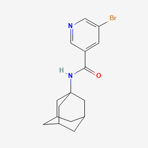 molecular formula C16H19BrN2O B5420482 1-(5-Bromonicotinoylamino)adamantane CAS No. 126999-38-0