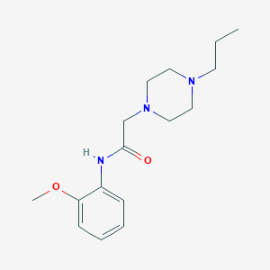molecular formula C16H25N3O2 B5421050 N-(2-methoxyphenyl)-2-(4-propylpiperazin-1-yl)acetamide 