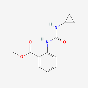 molecular formula C12H14N2O3 B5421061 methyl 2-{[(cyclopropylamino)carbonyl]amino}benzoate 