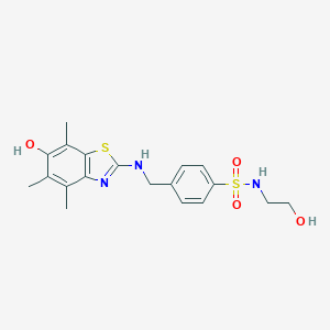 Benzenesulfonamide,N-(2-hydroxyethyl)-4-[[(6-hydroxy-4,5,7-trimethyl-2-benzothiazolyl)amino]methyl]-