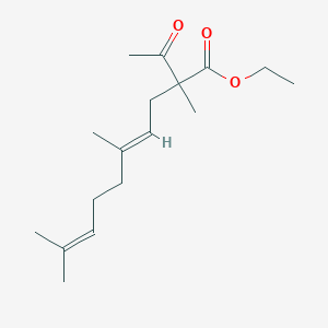 4,8-Decadienoic acid, 2-acetyl-2,5,9-trimethyl-, ethyl ester, (E)-