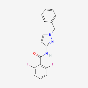 molecular formula C17H13F2N3O B5421451 N-(1-benzyl-1H-pyrazol-3-yl)-2,6-difluorobenzamide 