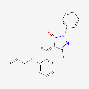 molecular formula C20H18N2O2 B5421459 4-[2-(allyloxy)benzylidene]-5-methyl-2-phenyl-2,4-dihydro-3H-pyrazol-3-one 