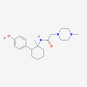 molecular formula C20H31N3O2 B5421542 N-[2-(4-hydroxyphenyl)-1-methylcyclohexyl]-2-(4-methylpiperazin-1-yl)acetamide 
