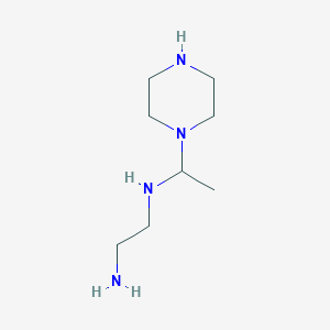molecular formula C8H20N4 B054216 N1-(1-(Piperazin-1-yl)ethyl)ethane-1,2-diamine CAS No. 114289-17-7