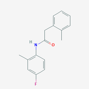 molecular formula C16H16FNO B5421638 N-(4-fluoro-2-methylphenyl)-2-(2-methylphenyl)acetamide 