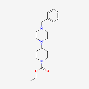 molecular formula C19H29N3O2 B5421796 ethyl 4-(4-benzyl-1-piperazinyl)-1-piperidinecarboxylate 