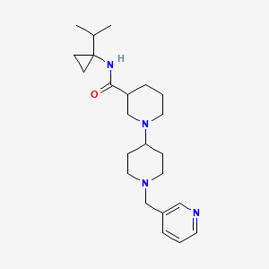 molecular formula C23H36N4O B5421859 N-(1-isopropylcyclopropyl)-1'-(pyridin-3-ylmethyl)-1,4'-bipiperidine-3-carboxamide 