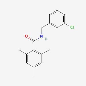 molecular formula C17H18ClNO B5421981 N-(3-chlorobenzyl)-2,4,6-trimethylbenzamide 
