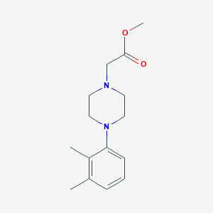 molecular formula C15H22N2O2 B5421994 METHYL 2-[4-(2,3-DIMETHYLPHENYL)PIPERAZINO]ACETATE 