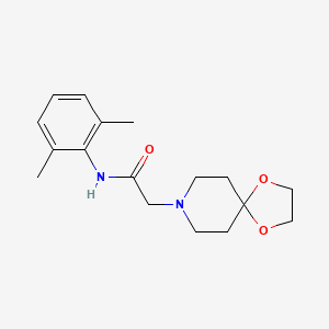 molecular formula C17H24N2O3 B5422057 N-(2,6-dimethylphenyl)-2-(1,4-dioxa-8-azaspiro[4.5]dec-8-yl)acetamide 