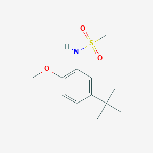 molecular formula C12H19NO3S B5422074 N-(5-tert-butyl-2-methoxyphenyl)methanesulfonamide 