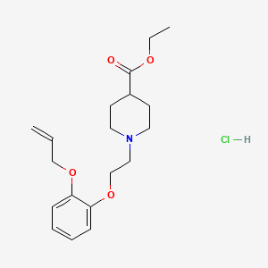 molecular formula C19H28ClNO4 B5422129 Ethyl 1-[2-(2-prop-2-enoxyphenoxy)ethyl]piperidine-4-carboxylate;hydrochloride 