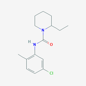 molecular formula C15H21ClN2O B5422284 N-(5-chloro-2-methylphenyl)-2-ethylpiperidine-1-carboxamide 