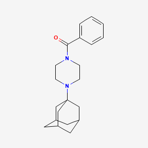 molecular formula C21H28N2O B5422572 [4-(1-ADAMANTYL)PIPERAZINO](PHENYL)METHANONE 